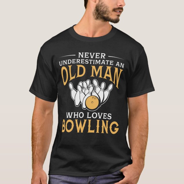 Camiseta Um ancião que ame rolar (Frente)