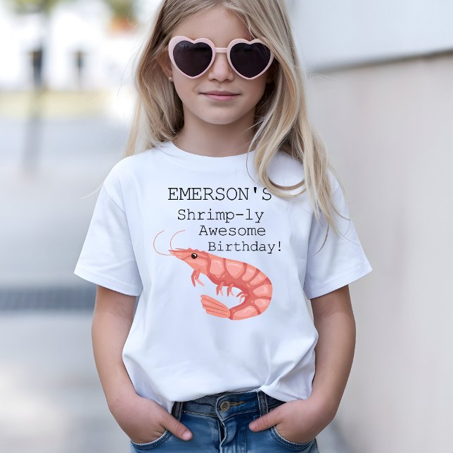 Camiseta Um aniversário espetacular (A Shrimp-ly Awesome Birthday T-Shirt)