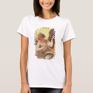 Camiseta Um anjo que guardara uma garrafa de vidro