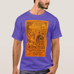 Camiseta Um Anúncio de Bicicleta Vintage 1880s 1