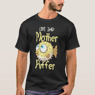 Camiseta Um Aquário de Peixe Balão Mãe Ruim Aquarista Peixe