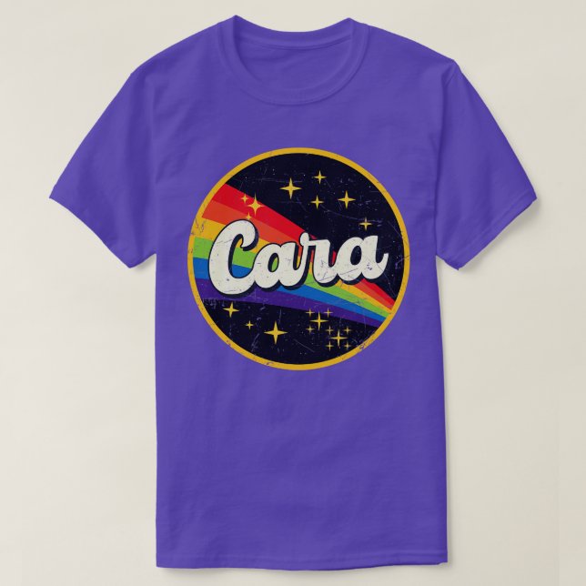 Camiseta Um Arco-Íris no Espaço Estilo GrungeVintage (Frente do Design)