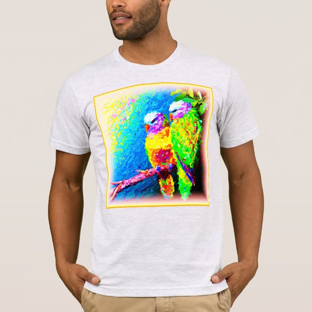 Camiseta Um Arco-Íris Vibrante e alegre. Compre agora (Frente)