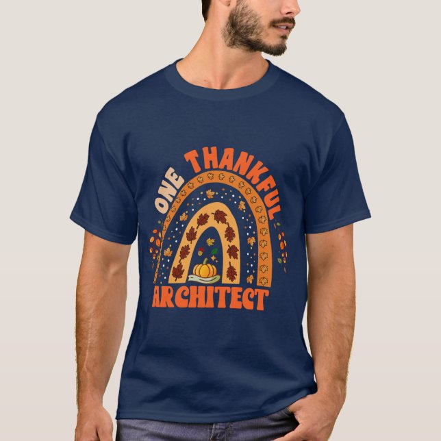 Camiseta "Um arquiteto agradecido" Ação de Graças (Frente)