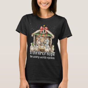 Camiseta Um Arrepiante de Esperança O Mundo Cansado se Aleg