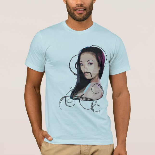 Camiseta Um Asianican tão bonito (Frente)