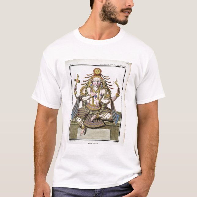 Camiseta Um aspecto de Shiva, 'da viagem Indes auxiliar e (Frente)