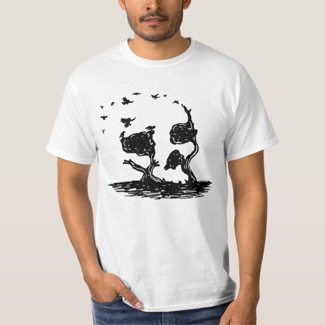 Camiseta Um assassinato dos corvos (Frente)