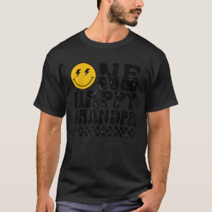 Camiseta Um Avô Feliz do Cara 1º Aniversário Família Igual