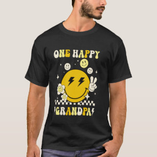 Camiseta Um Avô Feliz Sorriso Face Aniversário Família Groo
