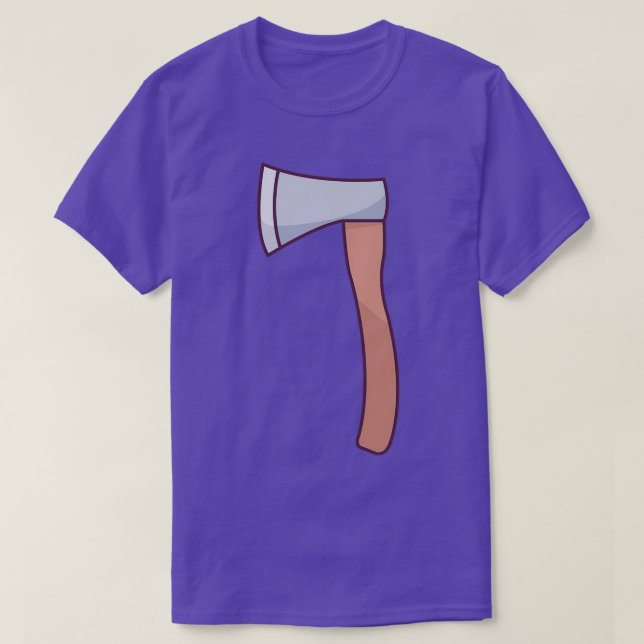 Camiseta Um Ax Sharp com Tirt Clássico com Alça de Madeira (Frente do Design)