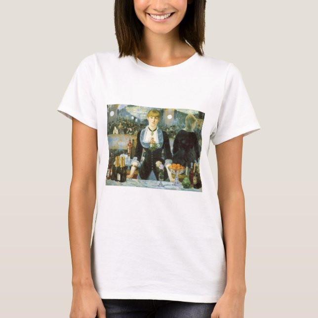 Camiseta Um Bar na Folies Bergere, de Edouard Manet (Frente)