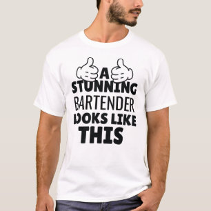Camiseta Um Barman Incrível Parece Com Este Presente Engraç