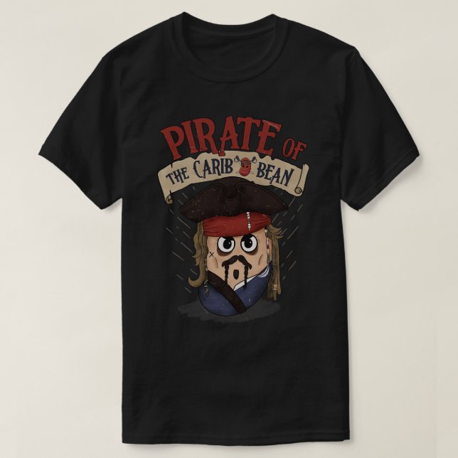 Camiseta Um Bean Pirata (Frente do Design)