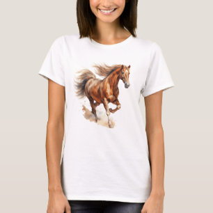 Camiseta Um belo cavalo selvagem correndo