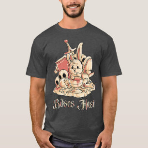 Camiseta Um belo coelhinho de horror chamado Mau Bunny com 