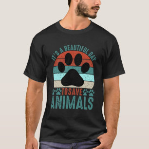 Camiseta Um Belo Dia Para Salvar Animais Emergentes