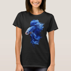 Camiseta Um belo peixe Guppy azul, Guppies fancy, fig taila