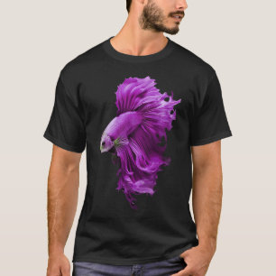 Camiseta Um belo peixe Guppy rosa claro Guppies Fancy Th