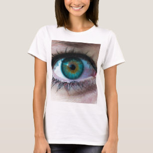 Camiseta Um belo presente de fotos surreais com olhos verde