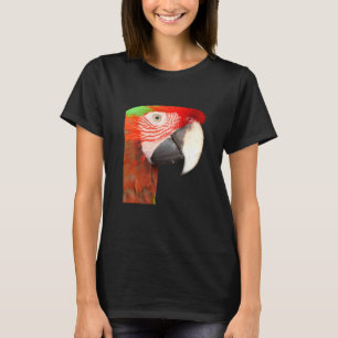 Camiseta Um belo retrato de Harlequin Macaw