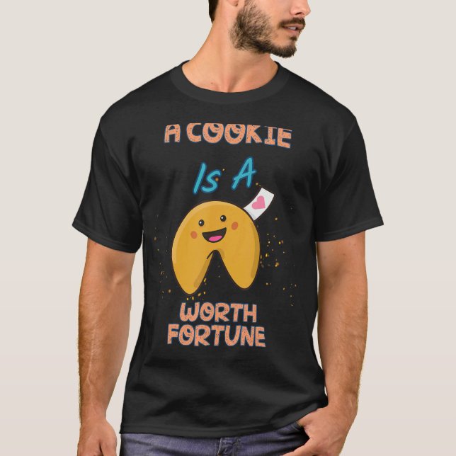 Camiseta Um Biscoito É Uma Citação Humor-Sarcástica Fortuna (Frente)
