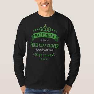 Camiseta Um Bom Barman É Como Um Coquetel C De Quatro Folha