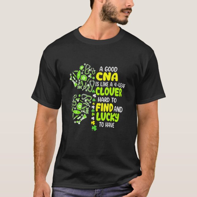 Camiseta Um Bom Cna É Como Um Duro De Vestuário De 4 Folhas (Frente)