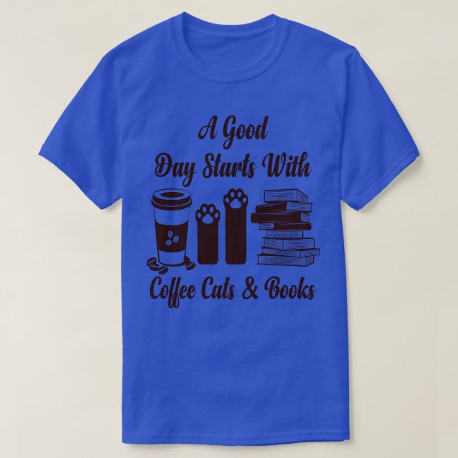 Camiseta Um bom dia começa com cafezinhos (Frente do Design)