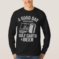 Um Bom Dia Começa Com Carrinhos De Golfe E Cerveja