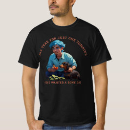 Camiseta Um bom tomate e nenhuma citação engraçada de Osso