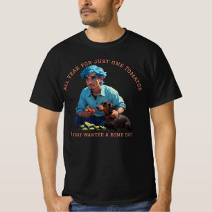 Camiseta Um bom tomate e nenhuma citação engraçada de Osso