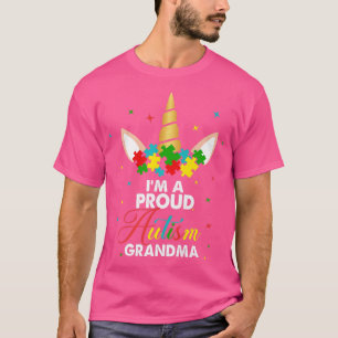 Camiseta Um bom Unicórnio, sou um orgulhoso Autismo vovó Au