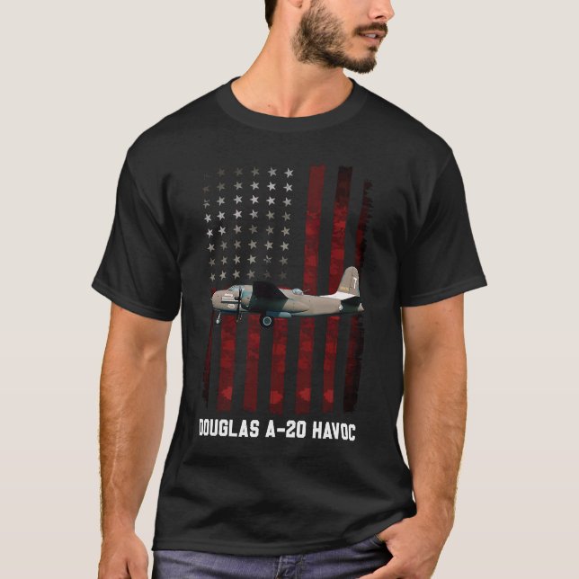 Camiseta Um bombardeiro de 20 douglas (Frente)