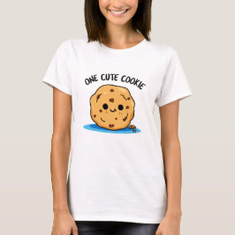 Camiseta Um Bonito Cookie Engraçado Comida