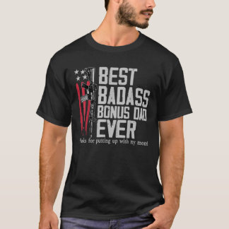 Camiseta Um Bônus Incrível de Aniversário do Padrasto Dia d