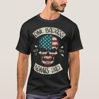Camiseta Um Bônus Incrível Pai Maravilhoso Padrasto Bandeir