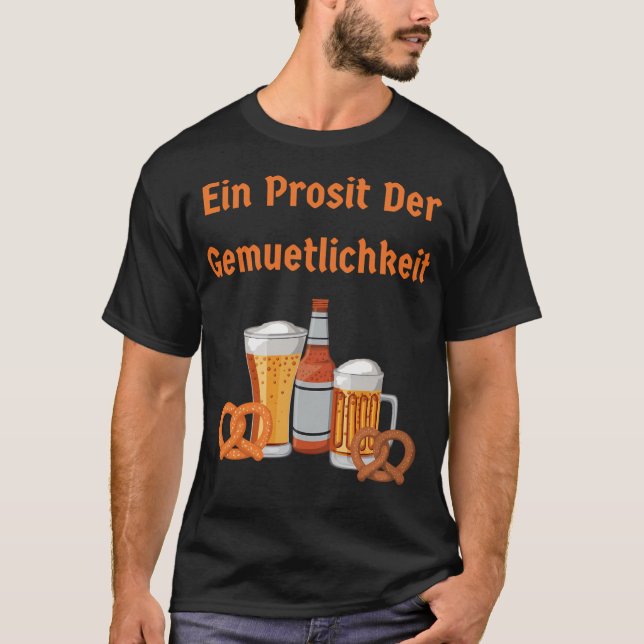 Camiseta Um brinde à Gemuetlichkeit (Frente)