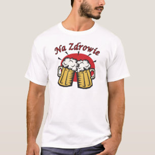 Camiseta Um Brinde Zdrowie Com Perucas De Cerveja