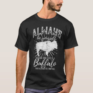 Camiseta Um búfalo é