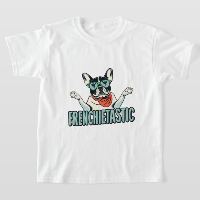 Camiseta Um Bulldog Francês De Humor Alegre (Postura )