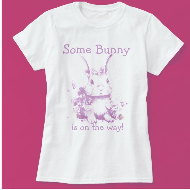 Camiseta Um Bunny está chegando Chá de fraldas (Best mommy to be t-shirt!)