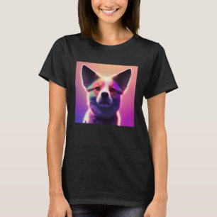 Camiseta Um Cachorro Curioso Colorido Pup Hero Uau Legal Po