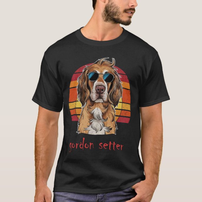 Camiseta um cachorro do Jordan Setter (Frente)