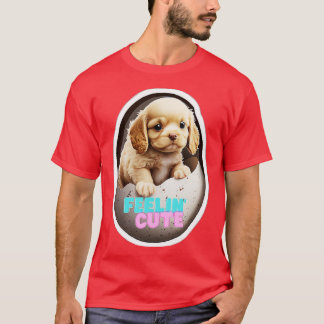 Camiseta Um Cachorro Emerge de seu Ovo