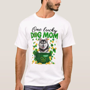 Camiseta Um Cachorro Feliz Mãe Rouco Engraçado Dia de São P