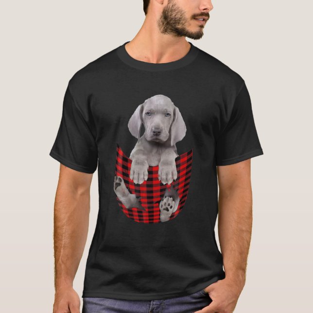 Camiseta Um Cachorro Mais Fraco Em Pocket Caro Oferta Para  (Frente)