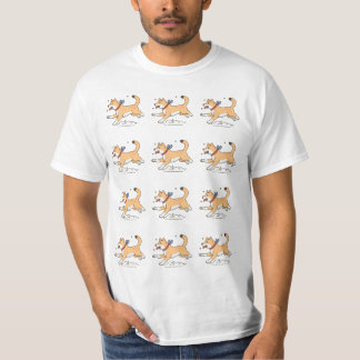 Camiseta Um Cachorro Marrom Feliz Correndo