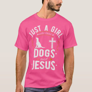 Camiseta Um Cachorro Que Ama Cachorros E Jesus