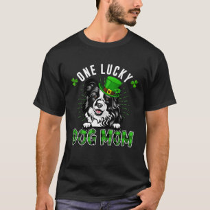 Camiseta Um Cachorro Sortudo Fronteira Da Mamãe Collie Mãe